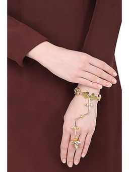 ORNAMAAS - Gold Trellis White Hand Harness