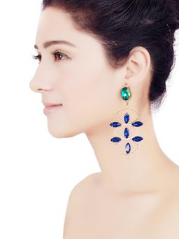 ORNAMAAS - Olence Blue Lotus Earrings