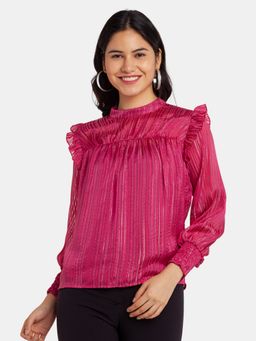 Zink London - Womens Pink Stripe Top