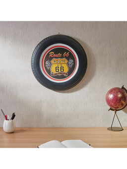 HomeTown - Route 66 Metal Vintage Tyre Decor In Red