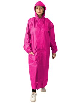 THE DRY CAPE - Womens Seam Sealed Raincoat With Pouch - Pink