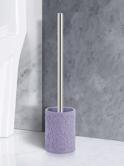 OBSESSIONS - Freestanding Polyresin Toiletbrush with Holder, Purple