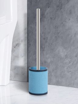 OBSESSIONS - Freestanding Polyresin Toiletbrush with Holder, Blue