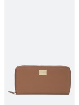 Van Heusen - Women Brown Solid Casual Wallets
