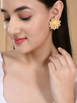 Silvermerc Designs - Gold Plated Stud Earring