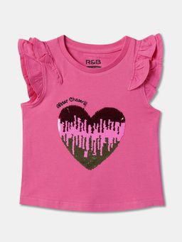 R&B - Cotton Pink Round Neck Top