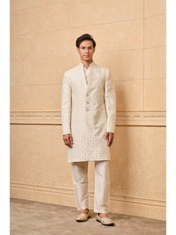 TASVA - Ivory Embroidered Sherwani and Pant