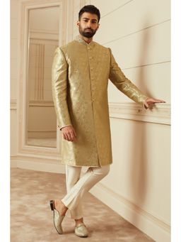 TASVA - Green Embroidered Sherwani and Pant