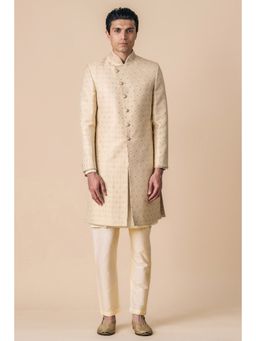 TASVA - Gold Woven Sherwani and Pant