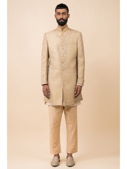 TASVA - Gold Printed Sherwani and Pant
