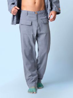 phuhar's - Juno Grey Patch Pocket Pants