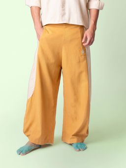 phuhar's - Tipa Mustard Flowy Pants