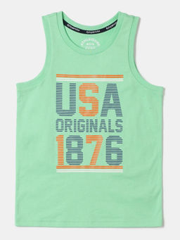 Jockey Juniors - AB14 Boys Super Combed Cotton Graphic Printed Tank Top-Spring Boutique Printed