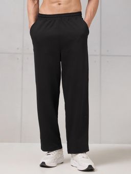 Technosport - Men Black Solid Trackpant