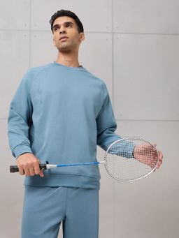 Technosport - Men Blue Typography Sweatshirt