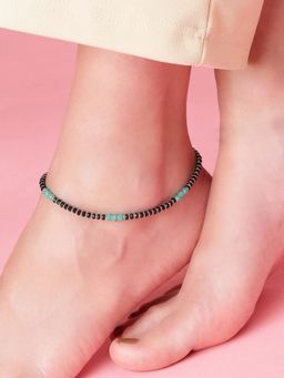 Zavya - Timeless Sophistication Rhodium Plated 925 Sterling Silver Anklet