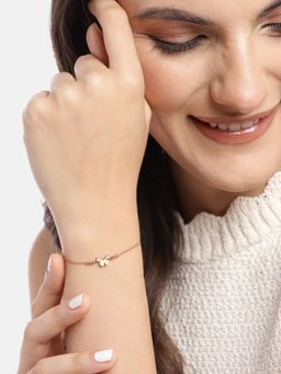 Zavya - Fluttering Elegance Gold-Plated 925 Sterling Silver Bracelet