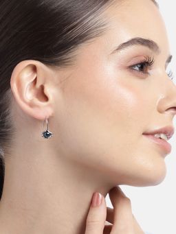 Zavya - Jubilant Shell and Pearl Drop 925 Silver Earrings