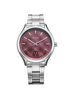 Titan - Men Palette Of Time Maroon Dial Casual Watch (10033Sm02) (M)