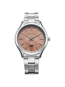 Titan - Men Palette Of Time Orange Dial Casual Watch (10033Sm04) (M)