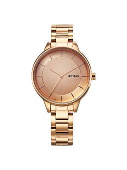 Titan - Women Purple Razzle Dazzle Rose Gold Dial Casual Watch (2648WM06) (M)