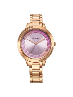 Titan - Women Purple Razzle Dazzle Ph2 Pink Dial Casual Watch (2764WM01) (M)