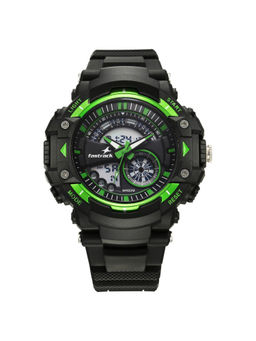 Fastrack - Unisex Streetstyle 2.0 Black Dial Casual Watch (38097PP03W) (M)