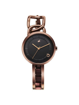 Fastrack - Women Opulence 2 Black Dial Casual Watch (6298QM01) (M)