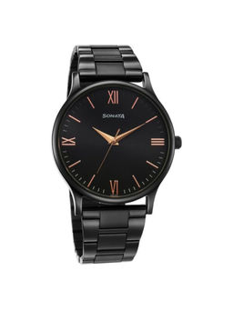 Sonata - Men Aspire Black Dial Casual Watch (77105NM09W) (M)