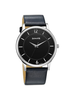 Sonata - Men Aspire Black Dial Casual Watch (77105SL18W) (M)