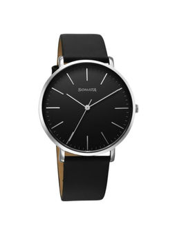 Sonata - Men Ascent Black Dial Casual Watch (77150SL02) (M)