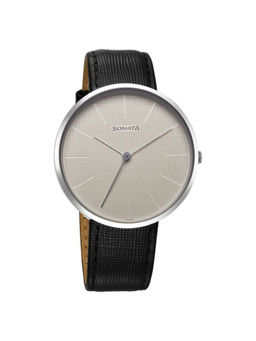Sonata - Men Ascent White Dial Casual Watch (77152SL01) (M)