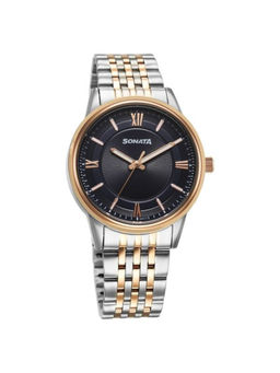 Sonata - Men Festive Collection Black Dial Casual Watch (77154KM01) (M)