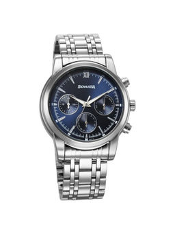 Sonata - Men Festive Collection Blue Dial Casual Watch (77158SM01) (M)