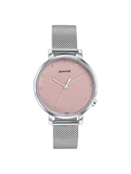 Sonata - Women Elegant Essentials Pink Dial Casual Watch (87045SM02W) (M)