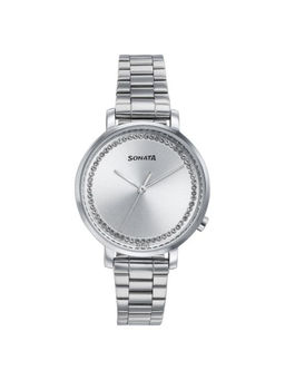 Sonata - Women Elegant Essentials Silver Dial Casual Watch (87045SM03W) (M)