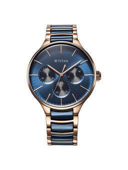 Titan - Men Ceramic Fusion 2.0 PPT Blue Dial Casual Watch (90148KD04) (M)