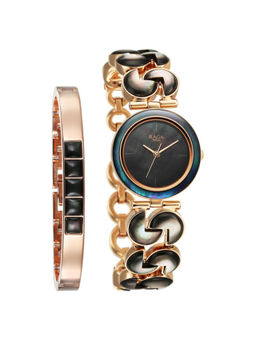 Titan - Women Raga Power Pearls Black Watch with Bracelet (Set of 2) (95233WM02F) (M)