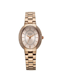 Titan - Women Metro Gold Dial Casual Watch (95304WM01) (M)