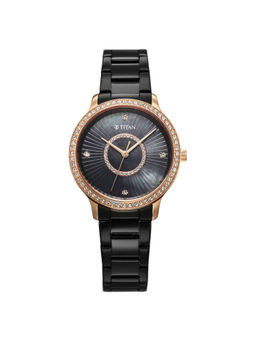 Titan - Women Purple Glamour Black Dial Casual Watch (95314KM01) (M)