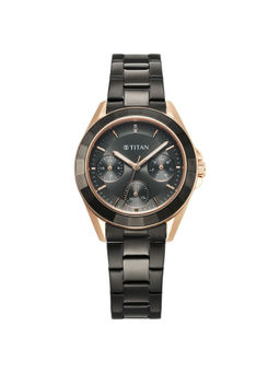 Titan - Women Purple Glamour Black Dial Casual Watch (95315KM02) (M)