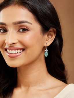Fabindia - Women Mint Green Drop Earrings