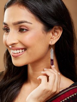 Fabindia - Women Wone Stone Dangler Earrings