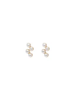 Forever New - Women White Pearl Cluster Drop Earring