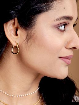 Boldiful - Women Gold Heart Minimal Hoop Earrings