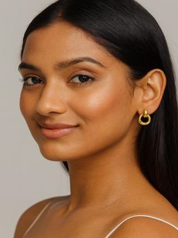 JEWELZ - Women Elegant Gold Twisted Drop Earrings