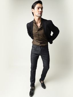 Rare Rabbit - Green Solid Casual Shirt