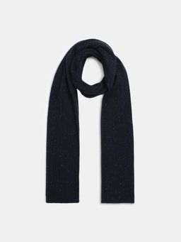 Jack & Jones - Navy Blue Self Design Scarf