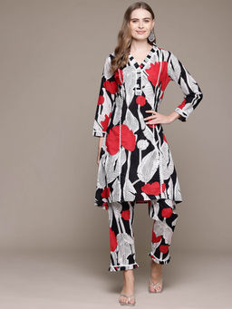 Readiprint - A Line Style Black Co-Ord (Set of 2)