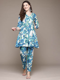 Readiprint - A Line Style Blue Co-Ord (Set of 2)